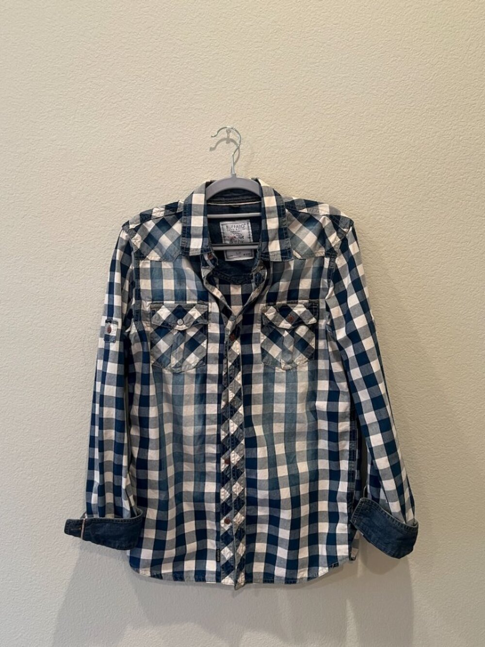 Buffalo David Bitton Plaid Denim Shirt Small